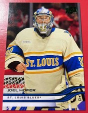2025-26 Upper Deck Series 2 Holiday Joel Hofer #404 Blues