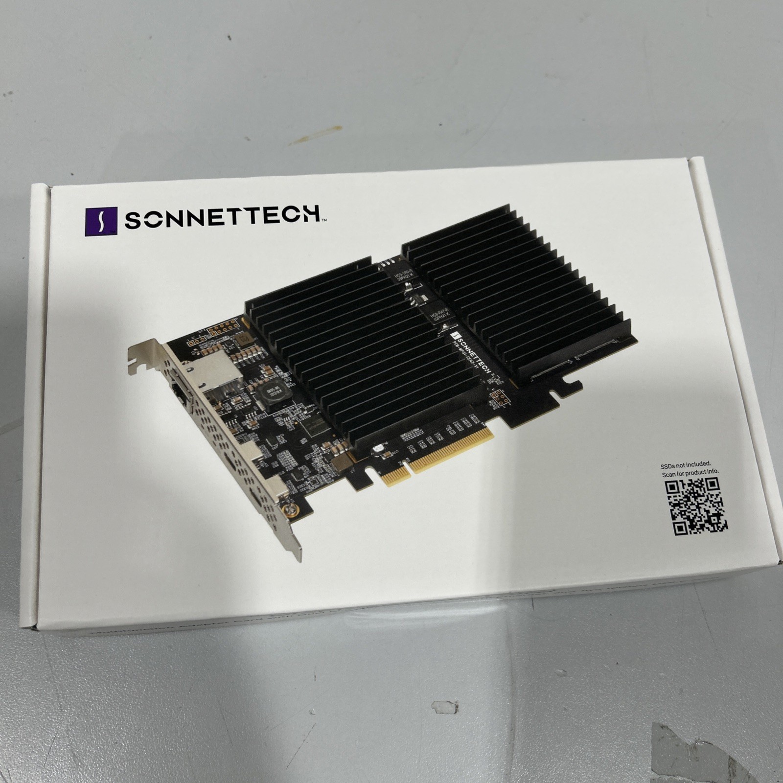 Sonnet McFiver Dual M.2 NVMe SSD 10GbE USB-C PCIe Karte PCI Typ C G10E-USBC-M2-E