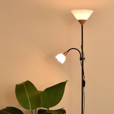 2in1 LED Stehleuchte Stehlampe E27  Leselampe Wohnzimmer Standlechte