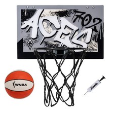 Franklin Sports WNBA Las Vegas Aces Over Door Mini Hoop with Ball