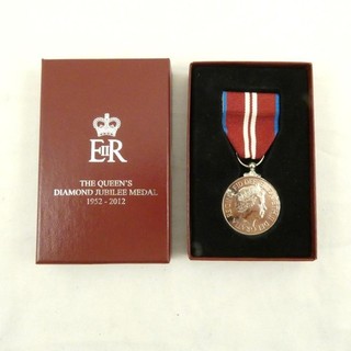 Queens Diamond Jubilee Medal Elizabeth II 1952 2012 Boxed