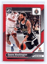Duane Washington Jr. 2024-25 Donruss EuroLeague #19 Optic Red #/99