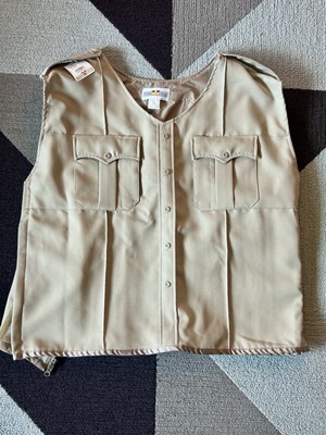 New Flying Cross Aeroshell Armor Cover Vest F1 FC100VC Silver Tan Sz 3XL XLONG