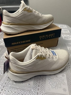 Skechers BOBS Sport Women s Size 8 Beige Slip On Shoes Vegan Machine Washable