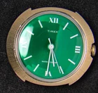 Timex UFO Green Dial Gold-Plated Men's Hand-Wind Vintage Watch -- Spares/Repairs