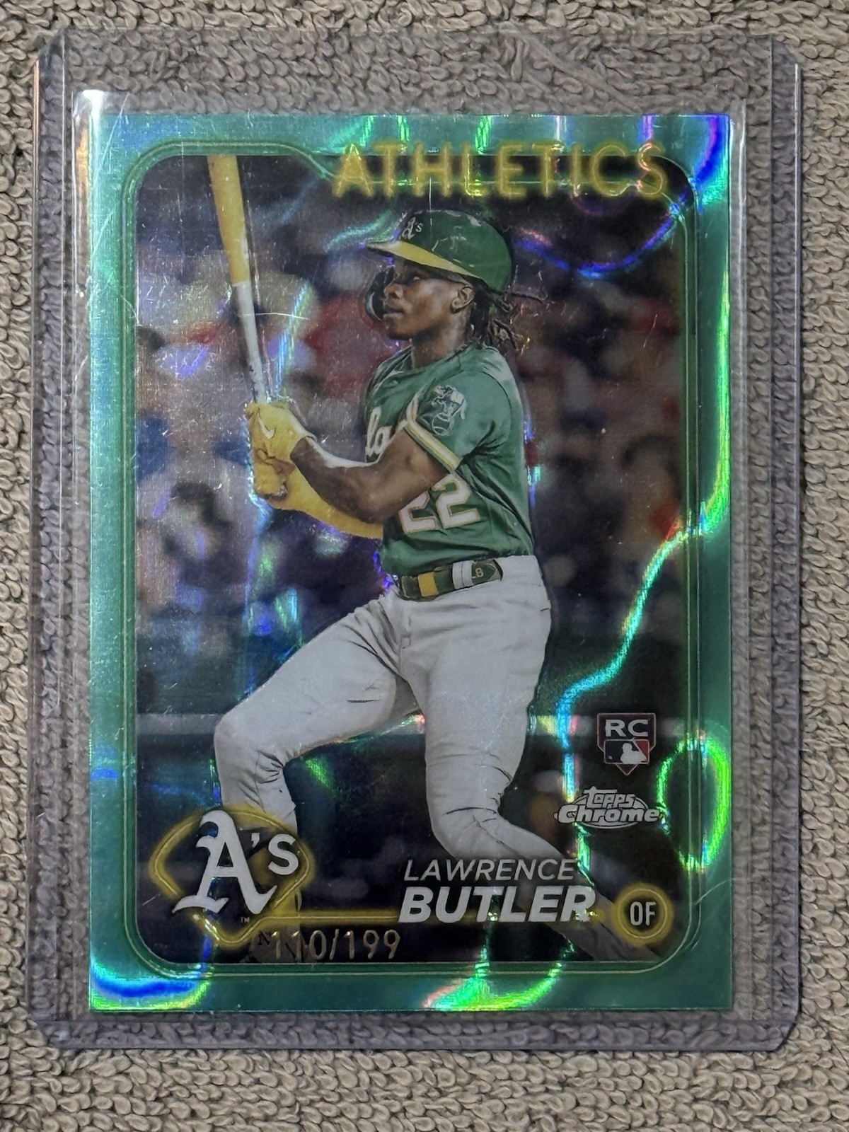 2024 TOPPS CHROME #5 RC AQUA LAVA REFRACTOR LAWRENCE BUTLER #110/199