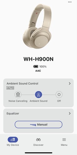 Sony H.ear On 2 Wireless Hi-Res NC Headphones WH-H900N / Gold - Picture 18 of 20