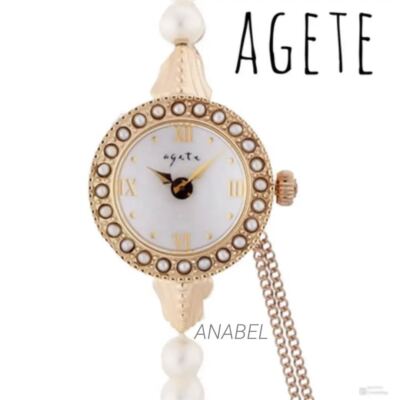 Agate Analog Quartz Women Rare Agete Classic Pearl Watch K10 