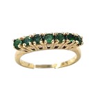 NEW Real 14K Yellow Gold Emerald Ring, 2.6 Grams, Size 6.5, Moris Jewelry