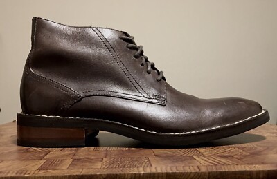 Cole Haan Chestnut Leather Lace-Up Boots Cole Haan Men main image 3