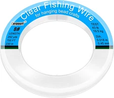 Clear Fishing Wire,755Ft Monofilament Fishing Line,Clear String for Hanging,Stro