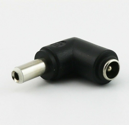 Paquete de 2 adaptadores convertidores de ángulo recto macho de alimentación de CC 5,5x2,1 mm hembra a 5,5x2,5 mm - Imagen 4 de 6