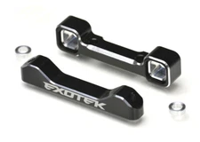 Exotek Losi TLR 22s Pair Aluminum Arm Mounts Rear Toe Adjustments EXO2067 2067