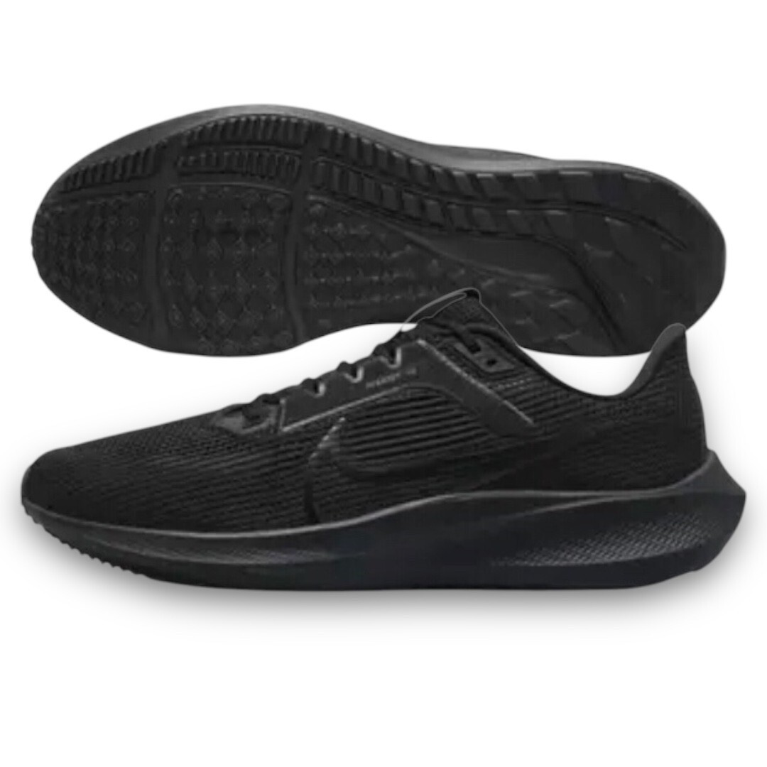 Nike Air Zoom Pegasus 40 Triple Black Mens Running Shoes 8.5