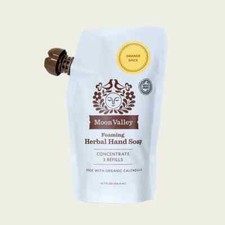 NEW Moon Valley Organics ORANGE SPICE FOAMING LIQUID HAND SOAP REFILL POUCH