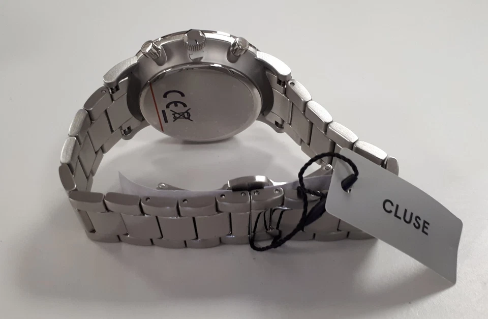 Cluse Montre Aravis chrono CW0101502011 bleu argenté /EBQG - Imagen 2 de 4