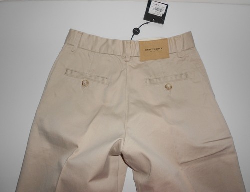 BURBERRY kids Boy 10 Years CWF. Beige CHINOS / TROUSERS with tags - NEW RRP 73€ - Picture 4 of 12