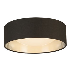 Lighting Orme 12 Inch Flush Mount LED Ceiling Light Fixture, Black & Gold (Used)