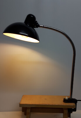 Original Kaiser Idell Schwanenhals-Lampe - Modell 6740 -  Klemmlampe schwarz ag