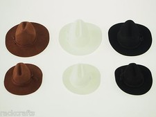 Felt Mini Cowboy Cowgirl Hats Stetson Old Western Wrangler Rancher Party Favor