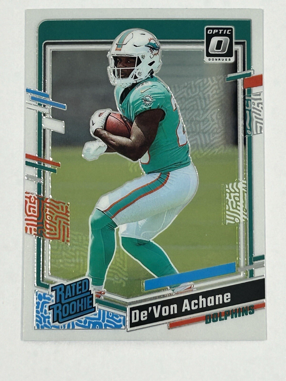 2023 Panini Donruss Optic - Rated Rookie Holo Prizm #269 De'Von Achane (RC)