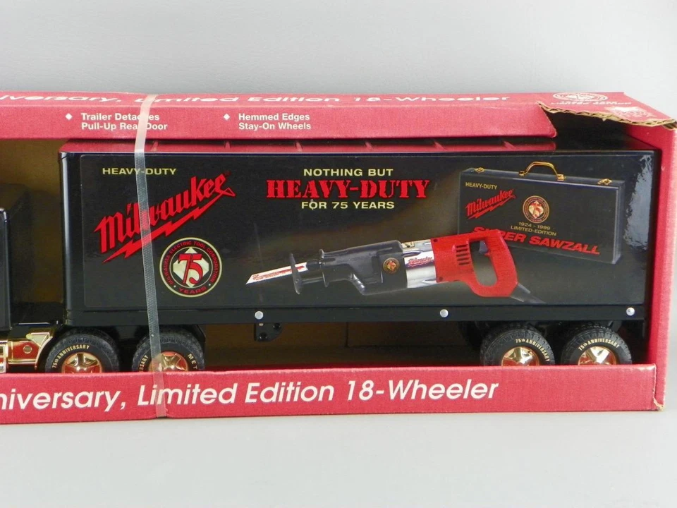 Vintage 1999 Nylint 24" Steel Milwaukee Tools Lmt Edt Tractor Trailer Semi NEW! - Image 2 of 4