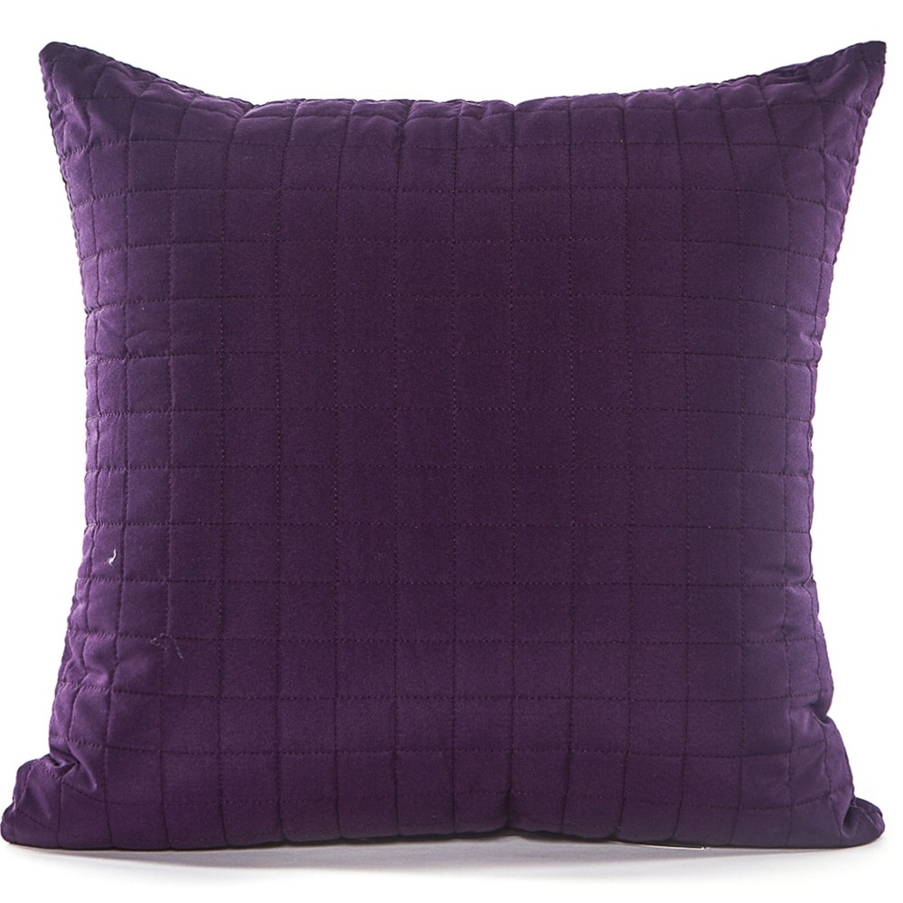 Purple 18x18 Grid Accent Pillow by Gouchee Home