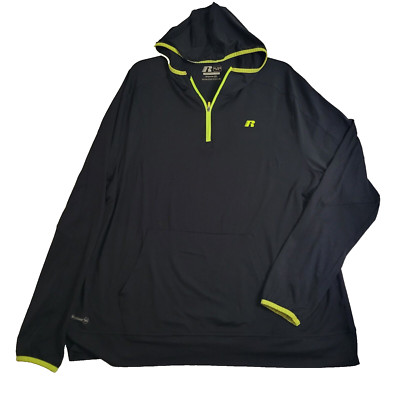 Russell Hoodie Mens XL Black Training Fit Dri-Power 360 Pullover ...