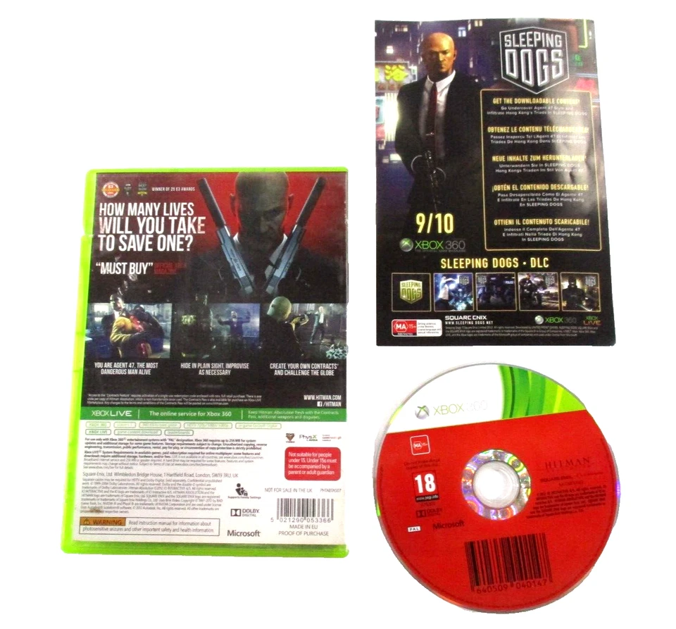 Hitman Absolution XBOX 360 MA15+ PAL R4 2004 IQ Interactive No Manual Tested - Image 2 of 4