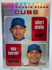 Nico Hoerner / Adbert Alzolay 2020 Topps Heritage Chrome Refractor Rookie /571
