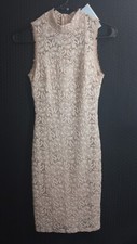Soprano Cream Ivory Lace Overlay Floral Dress NWT