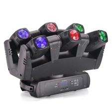 Club Disco Stage Spot Light 6 10W RGBW LED 6 Heads LED Moving Head Party Bar