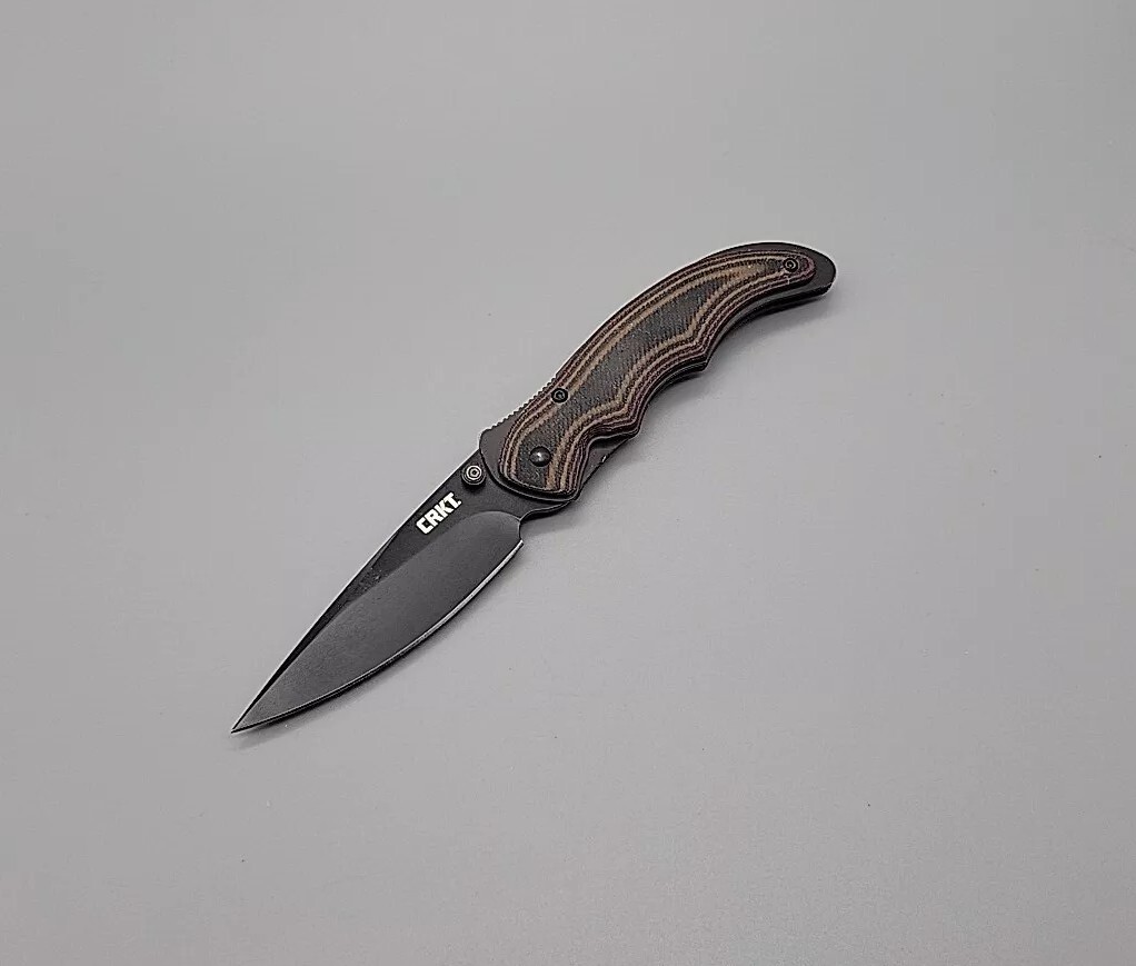 CRKT Endorser 1105K Pocket Knife - Assisted Plain Blade - Liner