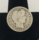 1896-P Barber Silver Quarter #3323