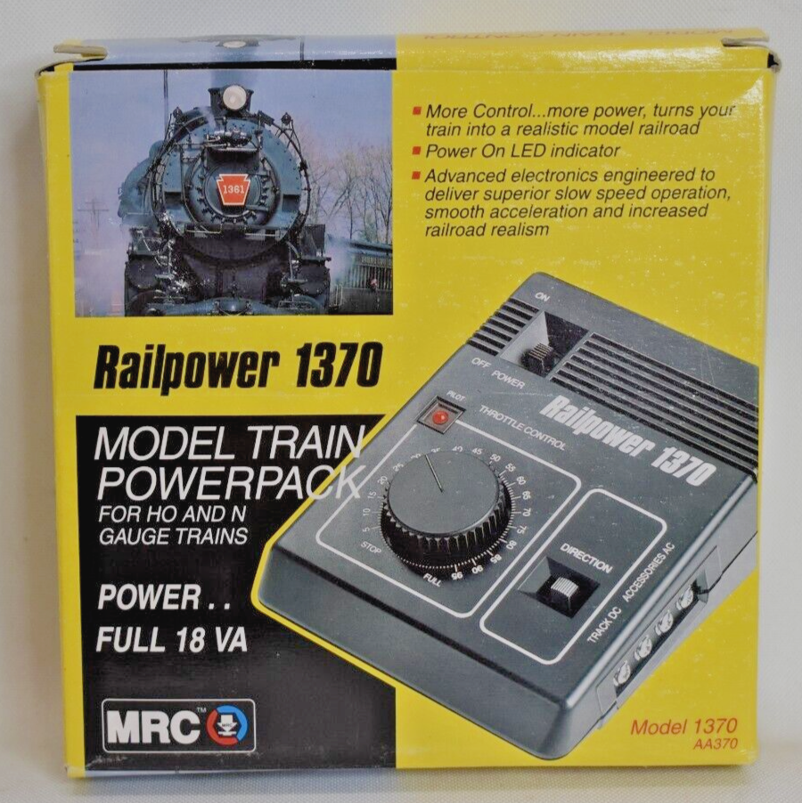 MRC Railpower 1370 Model Train Power Pack Transformer For N & H.O With