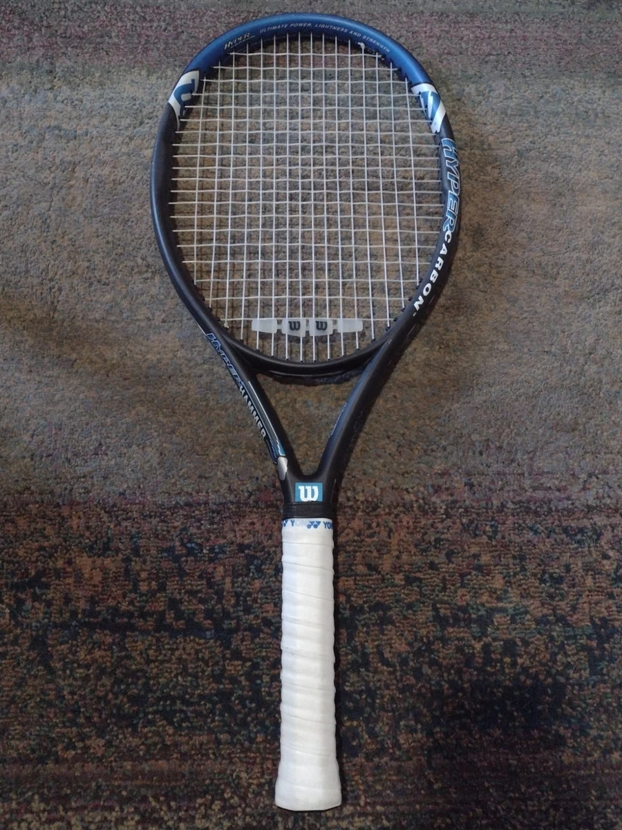 WILSON Hyper Hammer Carbon 4.3 Tennis Racket Grip 4 - 5/8 OverSize 110 Powerful!