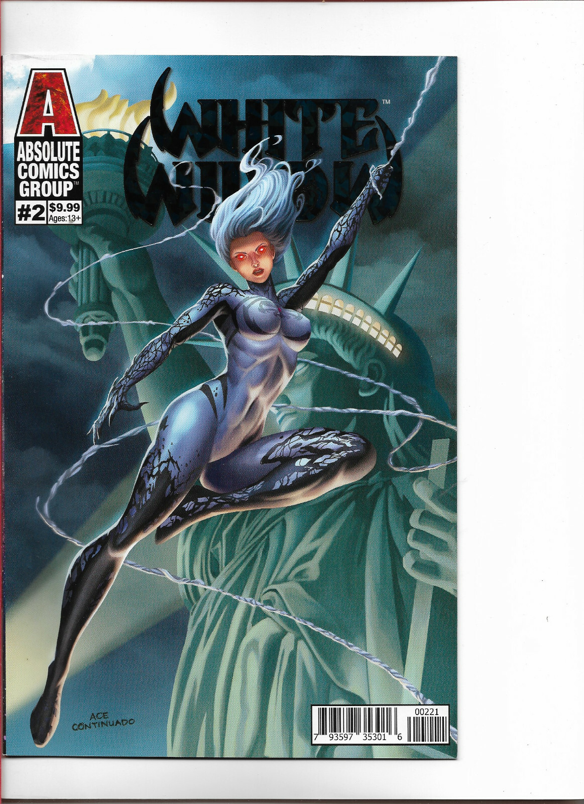 WHITE WIDOW (2019) #2 - ACE CONTINUADO BLUE EMBOSSED Cover - New Bagged (S)