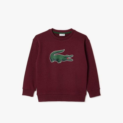 Lacoste Kinder Signature Print Sweatshirt Zin SJ1231 YUP