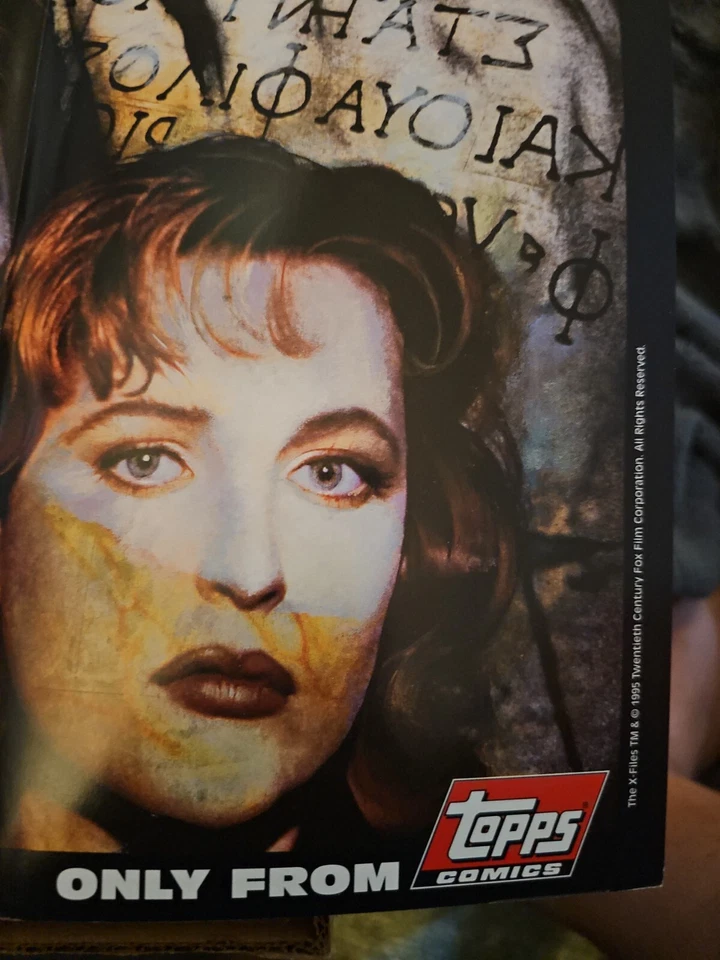 TOPPS 1995 X-FILES комиксов 19 x 13 РЕДКАЯ ПРОМО ПЛАКАТ СМ. ФОТО!!!!! - Изображение 4 из 4