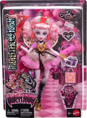 open lace back dress Monster High Cupid Asteria Scary Sweet Birthday Doll