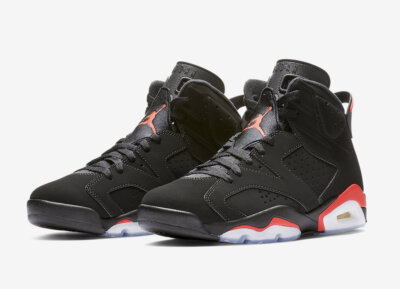 Air Jordan 6 ブラック/レッド NEW 2019 Nike Air Jordan 6 VI Infrared Black 384664-060 100% NIB