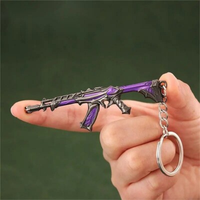 Valorant sleutelhangers gemaakt in valorant wapenmodel, sleutelhanger voor sleutels, mobiele telefoons, rugzakdecoratie, Araxys Vandaal, 5-10cm