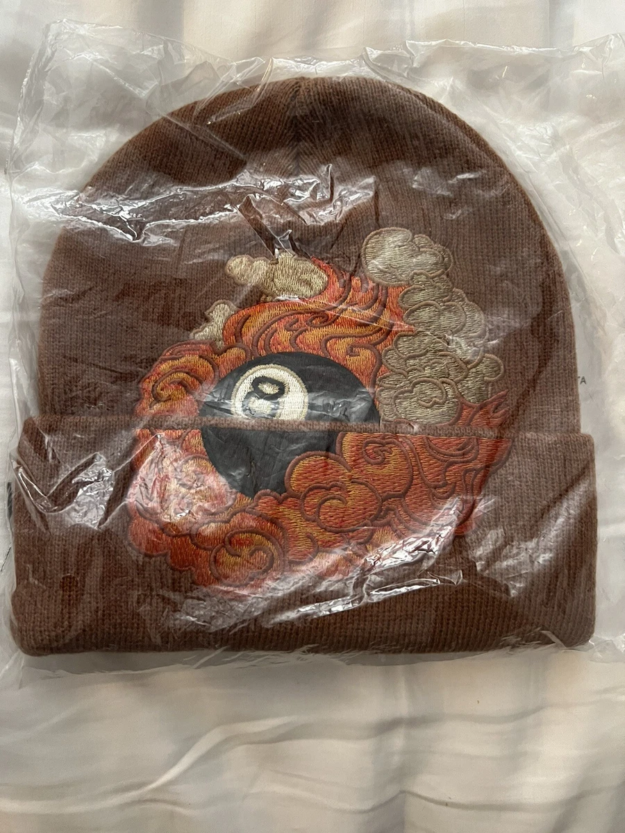 NEW Supreme NY Martin Wong 8-Ball Beanie. BROWN.