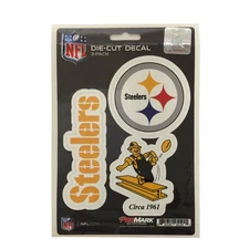 Team ProMark NFL Pittsburgh Steelers Die-Cut Decal Sticker 3-Pack Made in U.S.A