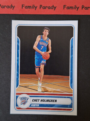 Chet Holmgren 419 Oklahoma City Thunder sticker Panini NBA Basketball 2023-2024