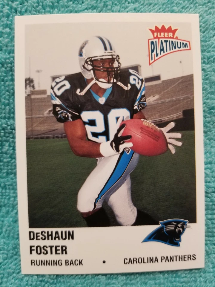 2003 FLEER PLATINUM DESHAUN FOSTER #159 CAROLINA PANTHERS - Image 3 of 4
