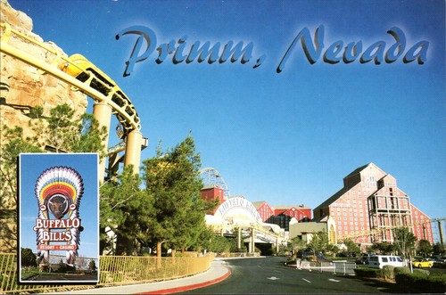 Primm Nevada NV Buffalo Bills Resort Casino 4x6 Continental Sized Postcard