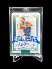 2021-22 Panini Flawless Dirk Nowitzki Legendary Scripts Platinum AUTO ONE OF ONE