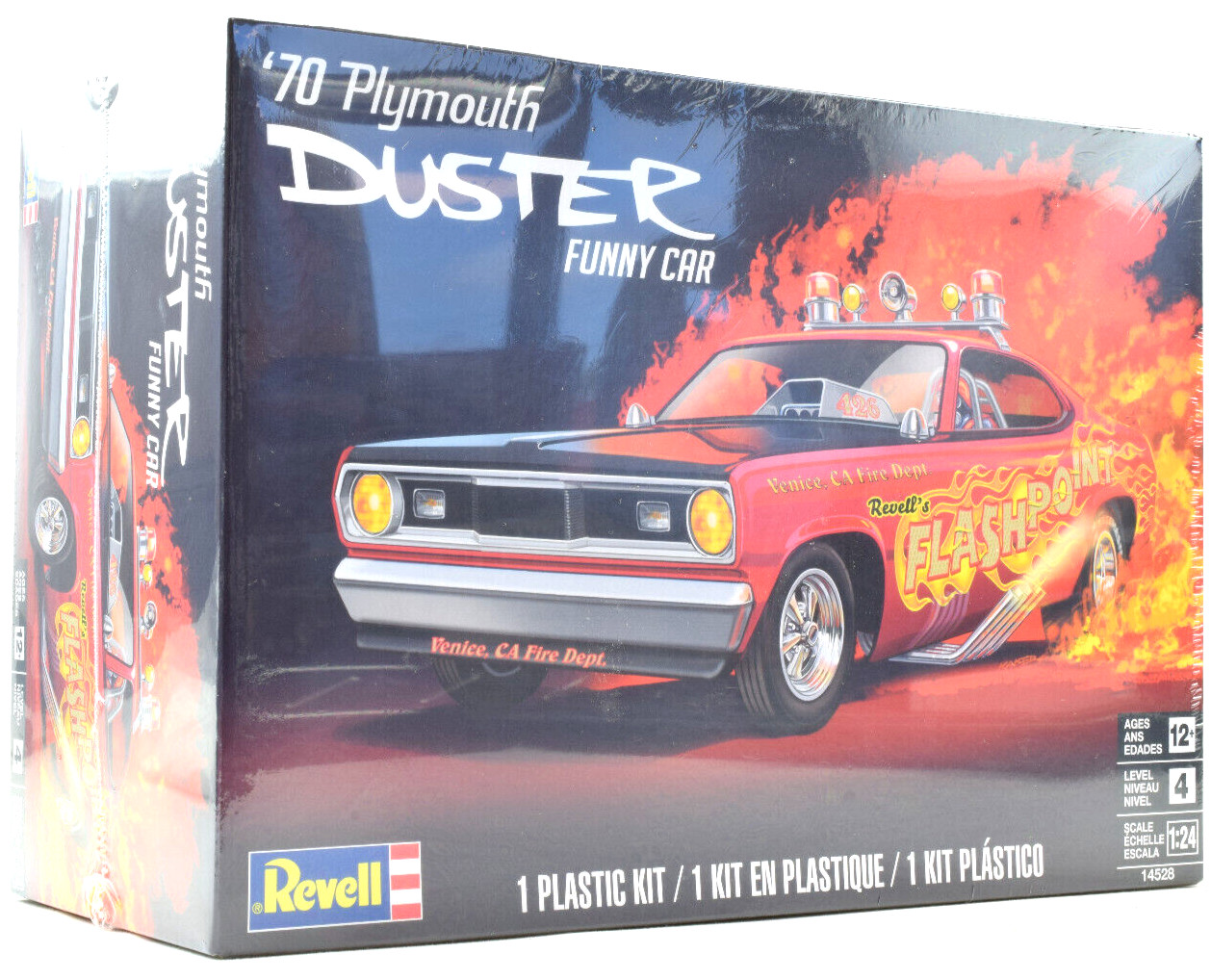 Комплект пластиковой модели автомобиля Revell 1970 Plymouth Duster Funny Car в масштабе 124 14528 5990₽