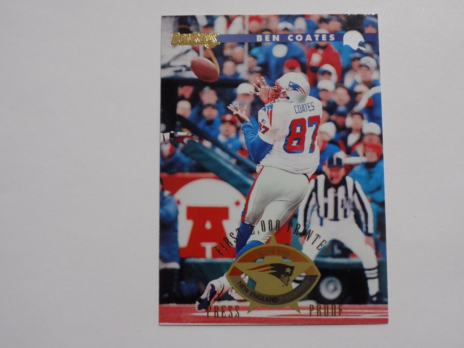 1996 Donruss Press Proof First 2,000 Printed Ben Coates Card #3